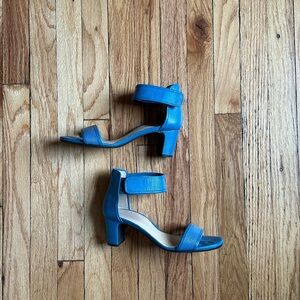 Blue Women's Heeled Sandals